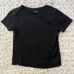 Old Navy Black Textured Tee